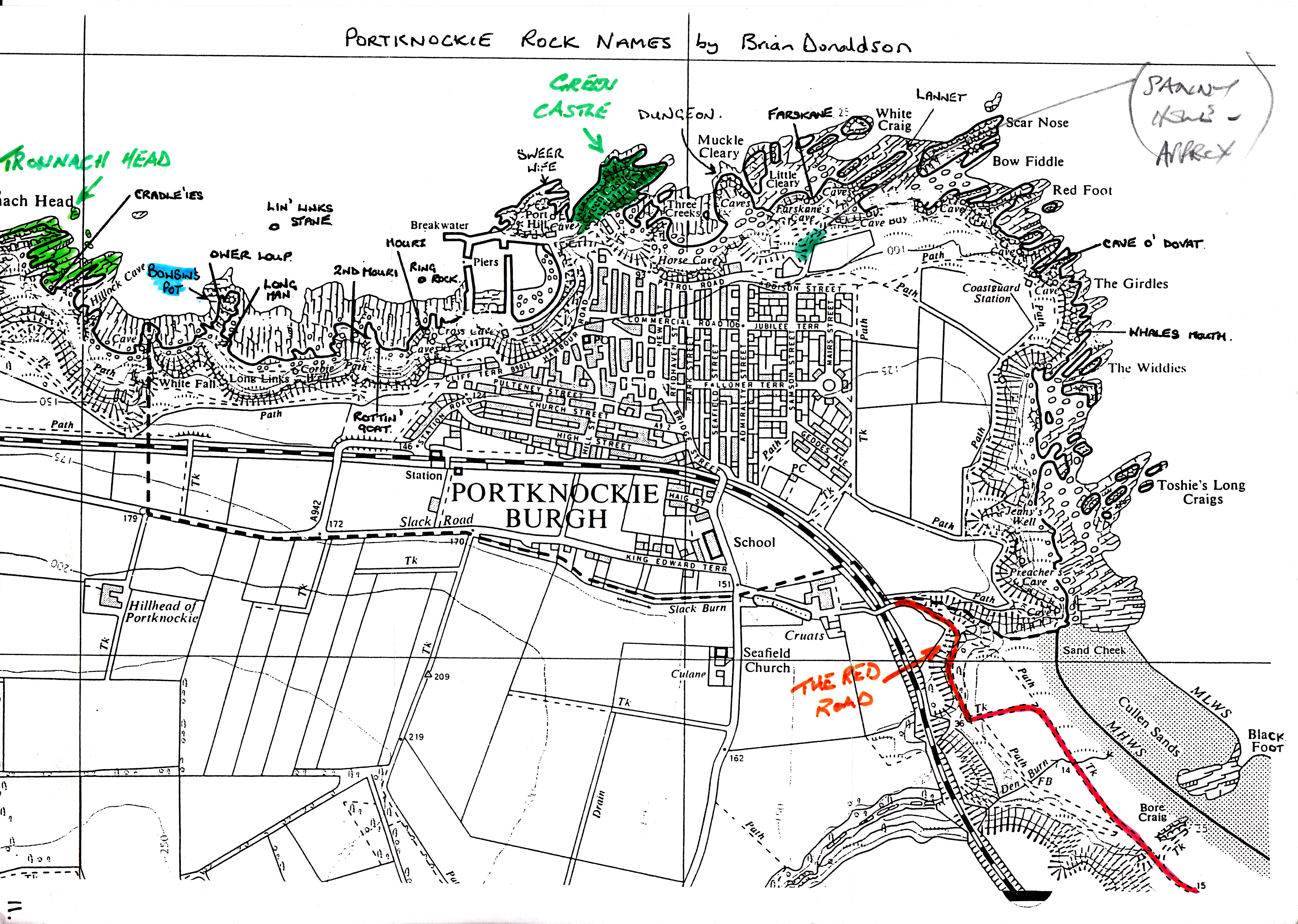 Portnockie map